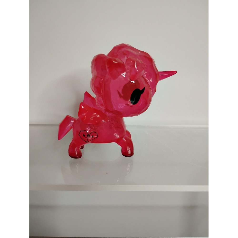Tokidoki Unicorno Gem Series Ruby Pink Translucent Crystal Vinyl Figure